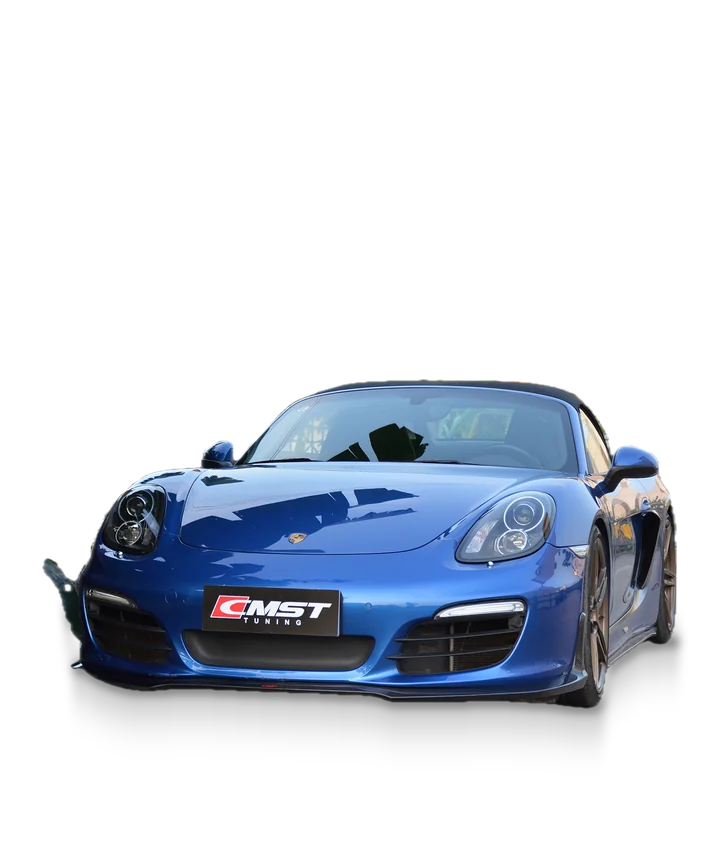 Porsche 981 Boxster with CMST carbon front bumper conversion